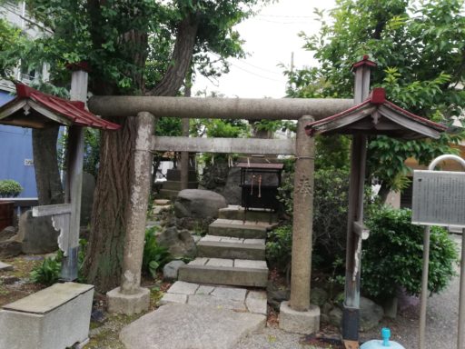 平井の富士塚（平井諏訪神社境内）