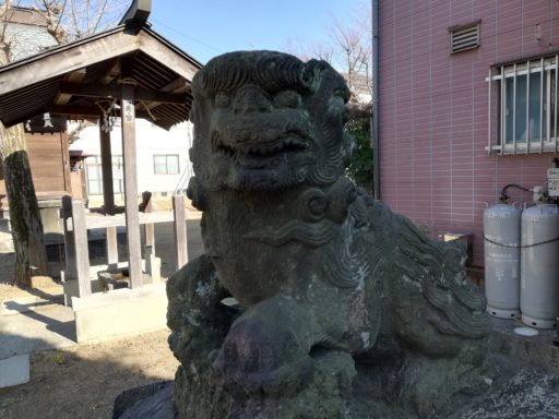関ヶ島胡録神社の狛犬