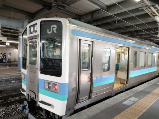 中央東線　普通列車（松本駅で撮影）