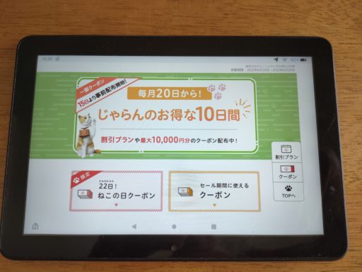 じゃらんのお得な10日間