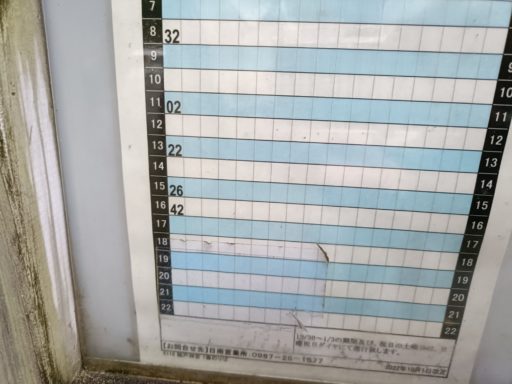 バスの本数が少ない